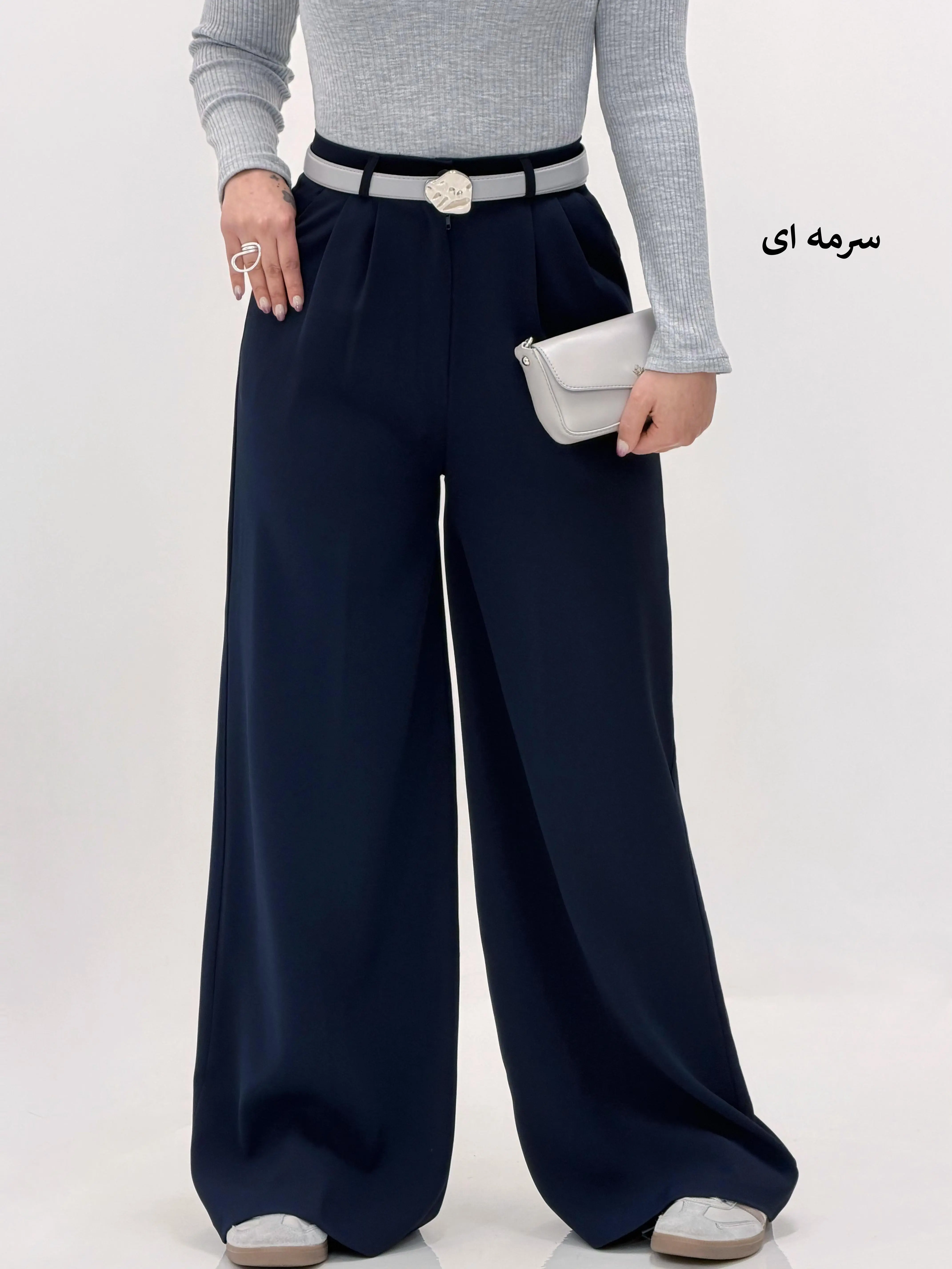 4002-شلوار کرپ سان فول بگ یاس